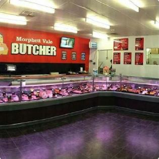 The meat counter inside Morphett Vale Butcher
